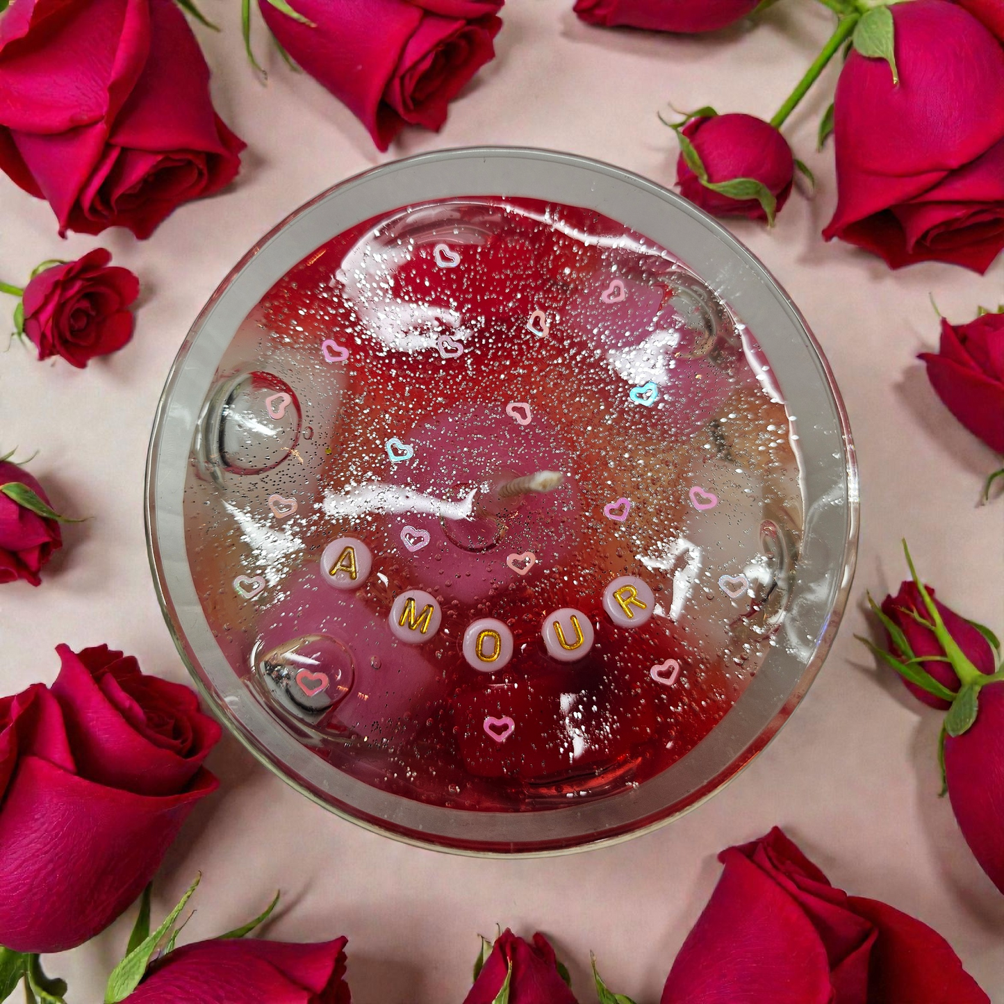 Bougie AMOUR parfumée Ould Rose