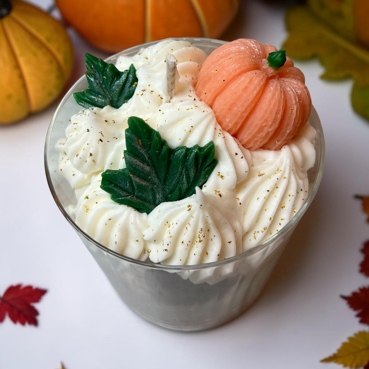 🎃 Bougie Citrouille – Citrouille Givrée